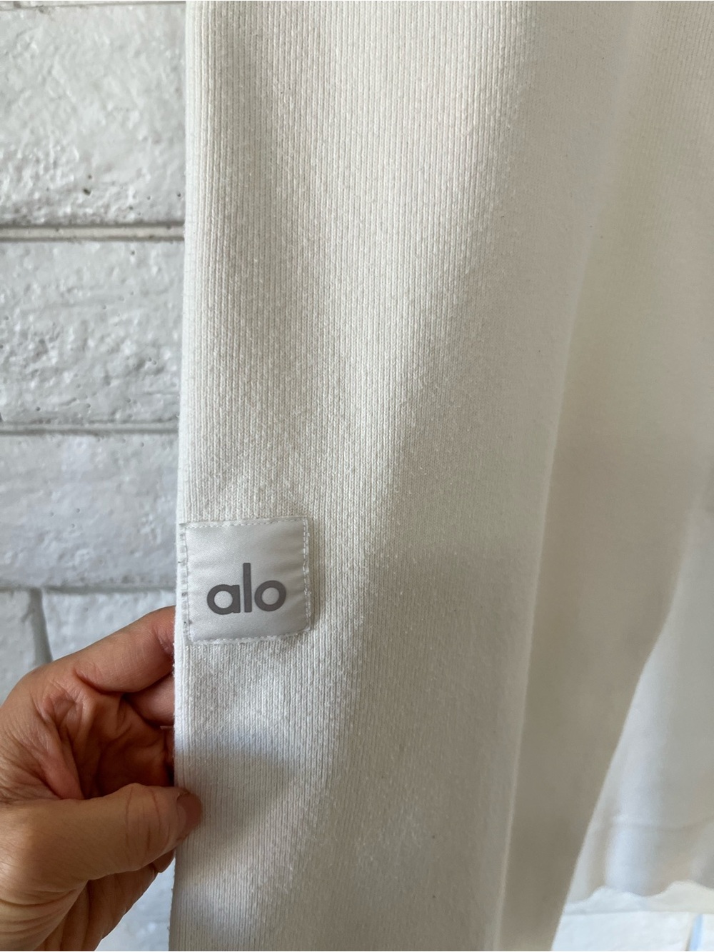 Alo Scholar Knit Cargo Pants Ivory High Waist Wide Leg Small - Picture 9 of 12